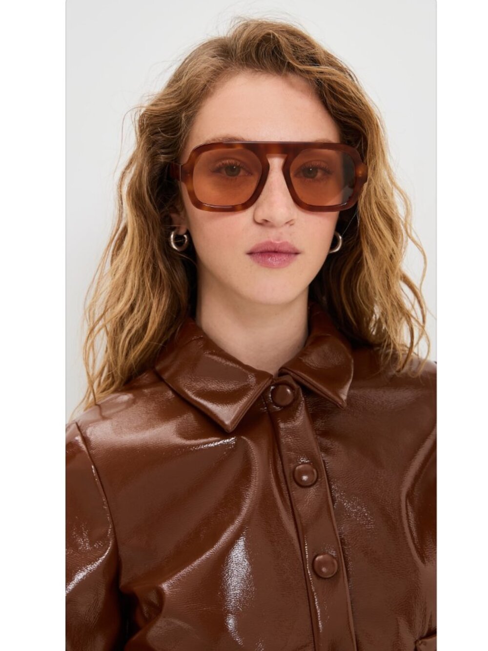 Elisa Johnson Jane Sunglasses Light Brown Tortoise NIB